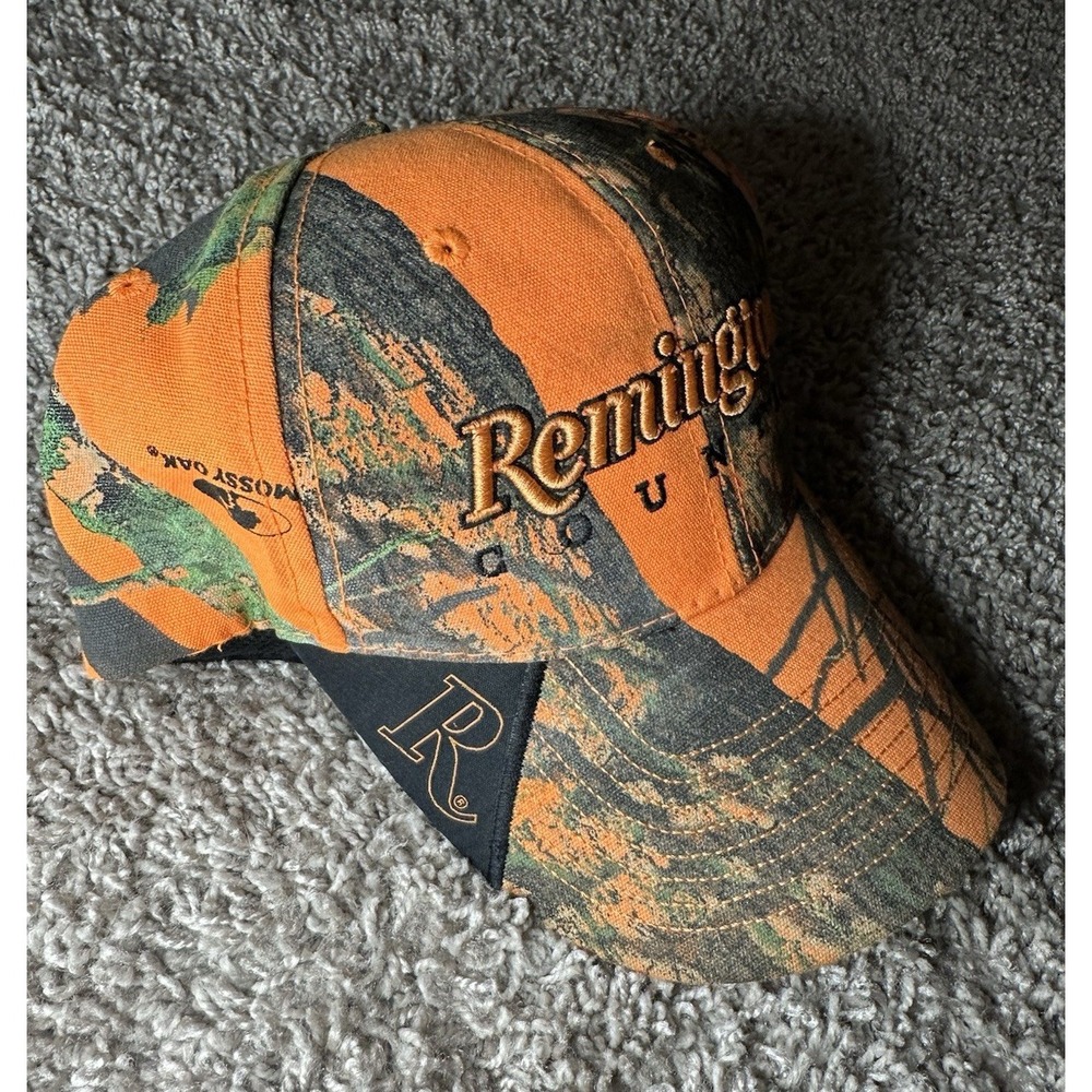 Remington Mossy Oak Orange/Green/Black Camo Ball Cap Adjustable  One Size